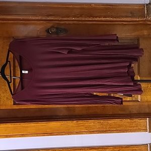 24seven maroon tunic